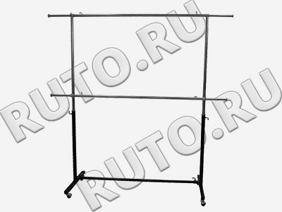 1-003-900 ST002 Стойка (вешало) двойная для одежды узкая 900 мм