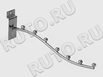 F-105-7 Кронштейн изогнутый на 7 шаров пруток 8 мм