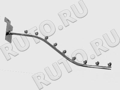 F-105-9 Кронштейн изогнутый для торговой панели 9 шаров D=8мм