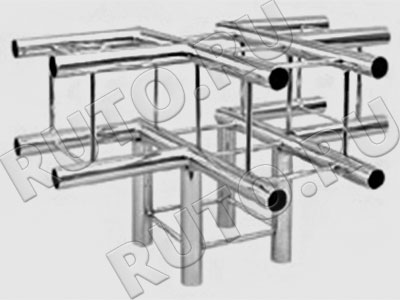 TR-7040 Соединение с 4 направлениями угловое для квадратной колонны Tritix